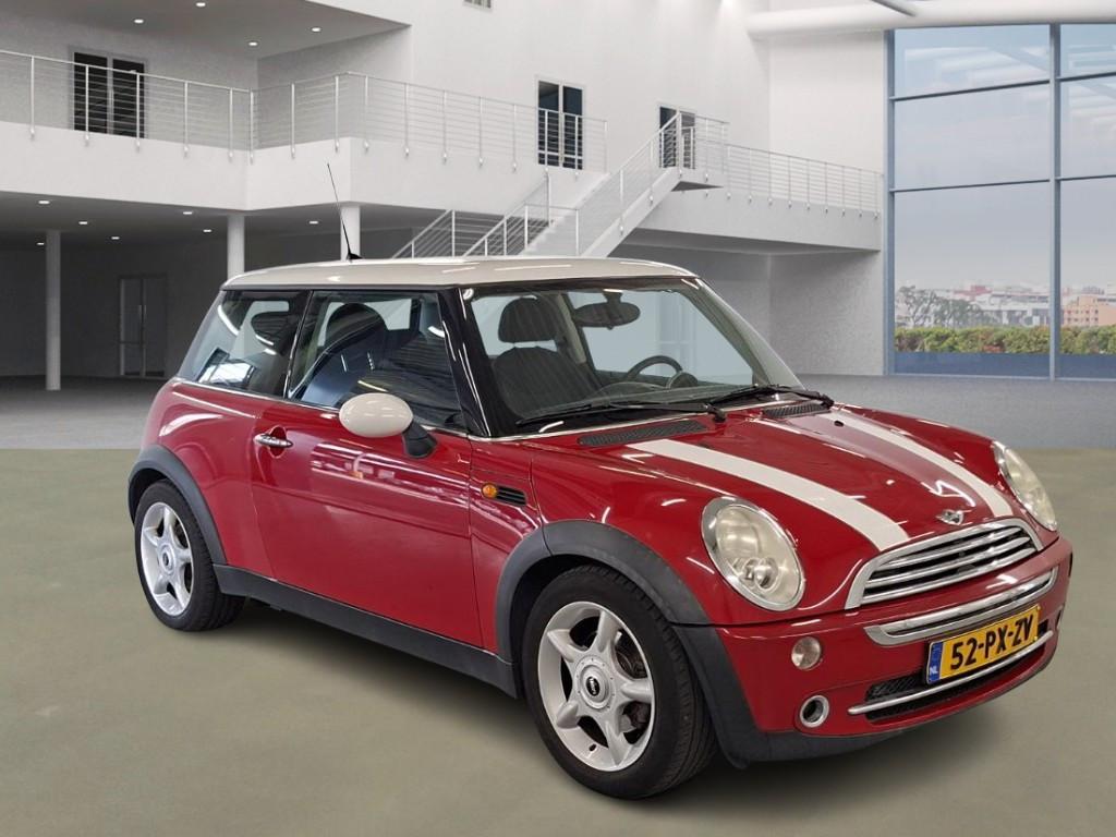 Mini !.6 Cooper-2005-km. 180.000-Airco-stuurbekr-L.M.velgen-apk-2600,=