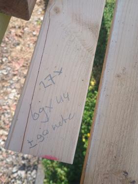 Ribben 69 x 44 stuks 27 ong 100 meter en18 stuks van 89x 36  ong 60 meter