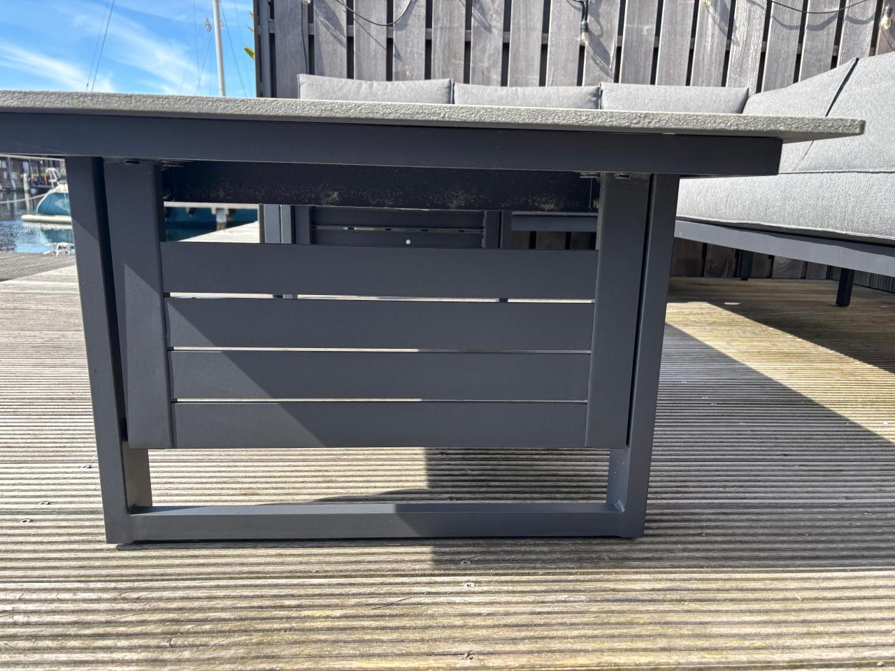 Loungeset Jutlandia Vonge 6-persoons zwart