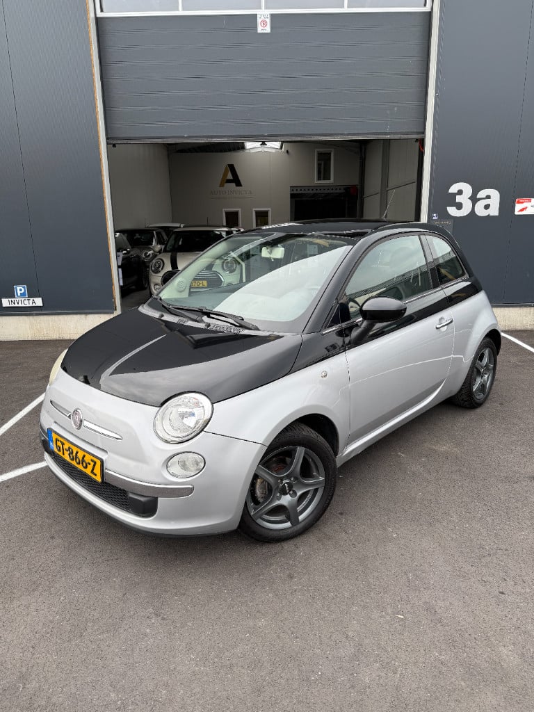 Fiat 500 1.2 - rosa - glazen dak