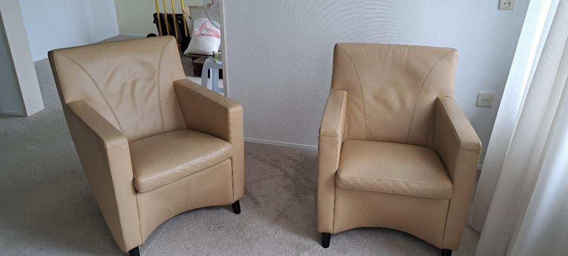 Lederen fauteuils Leolux