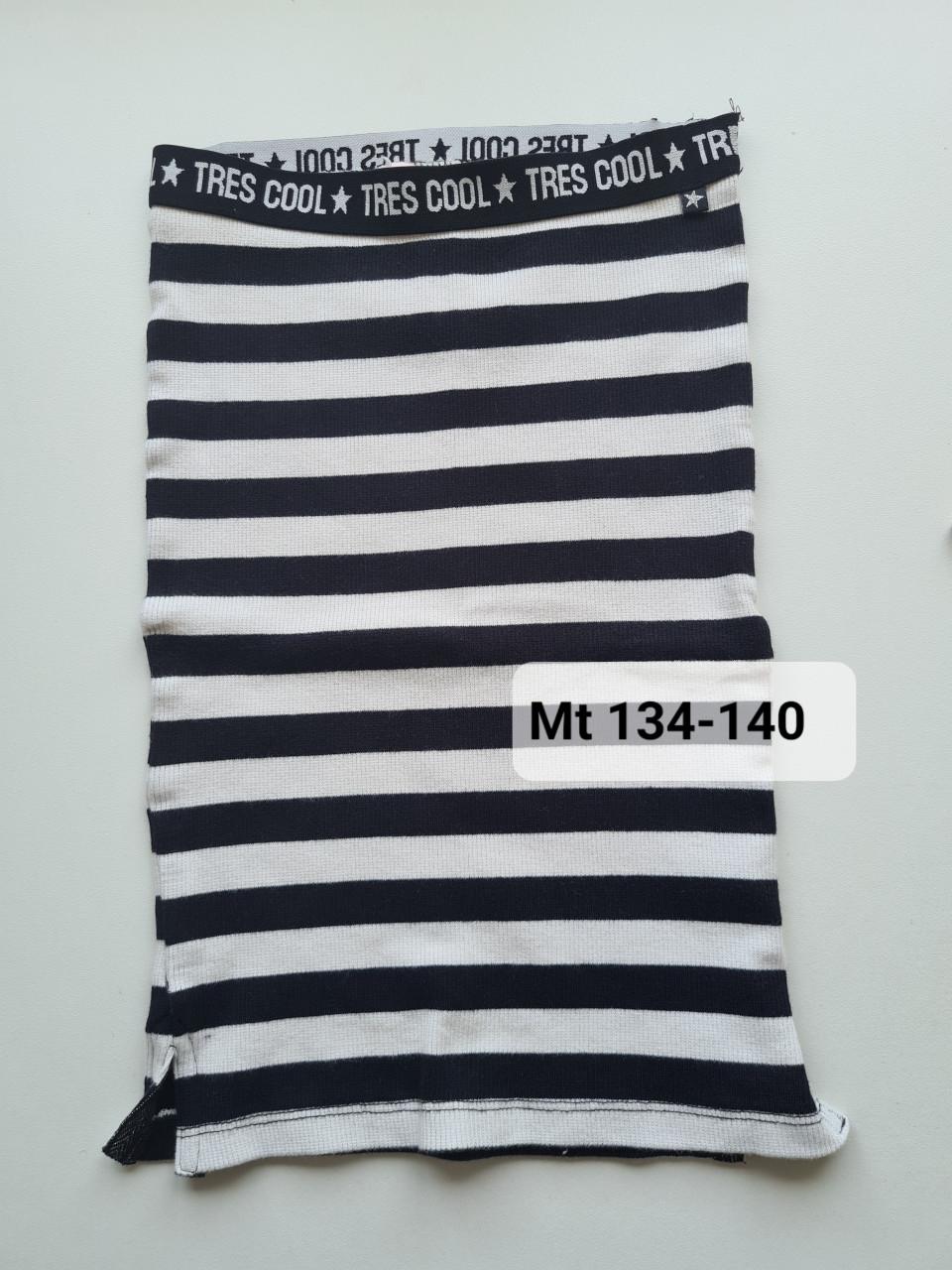 Zwart-wit gestreept stretch rokje van WE Mt 134-140