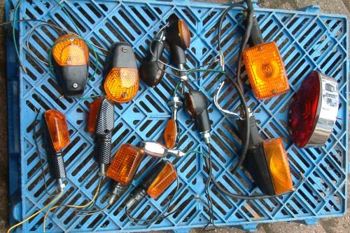 Knipperlichten ook nieuw  met koplamp gebruiktvoor cafe racer