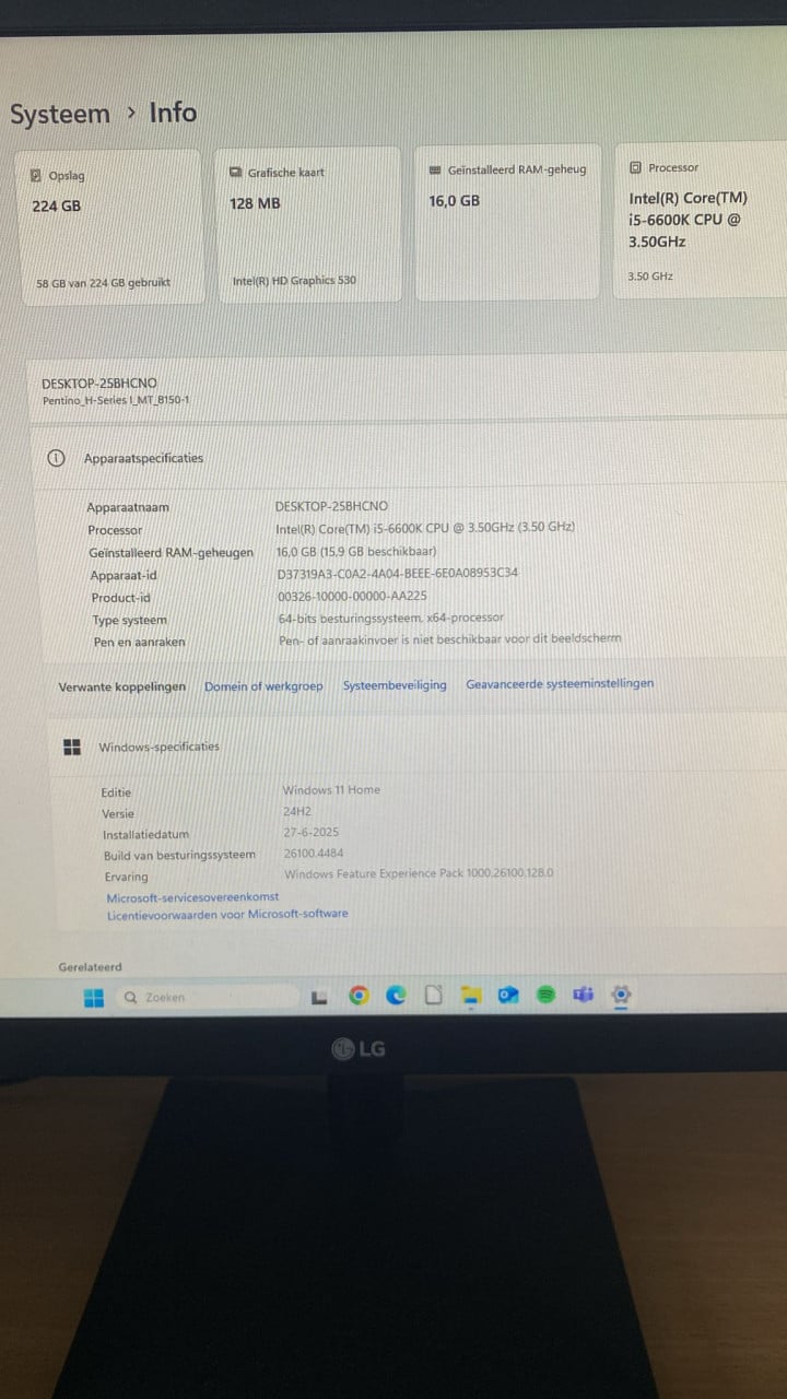 Computer i5 6600K/16gb/ssd