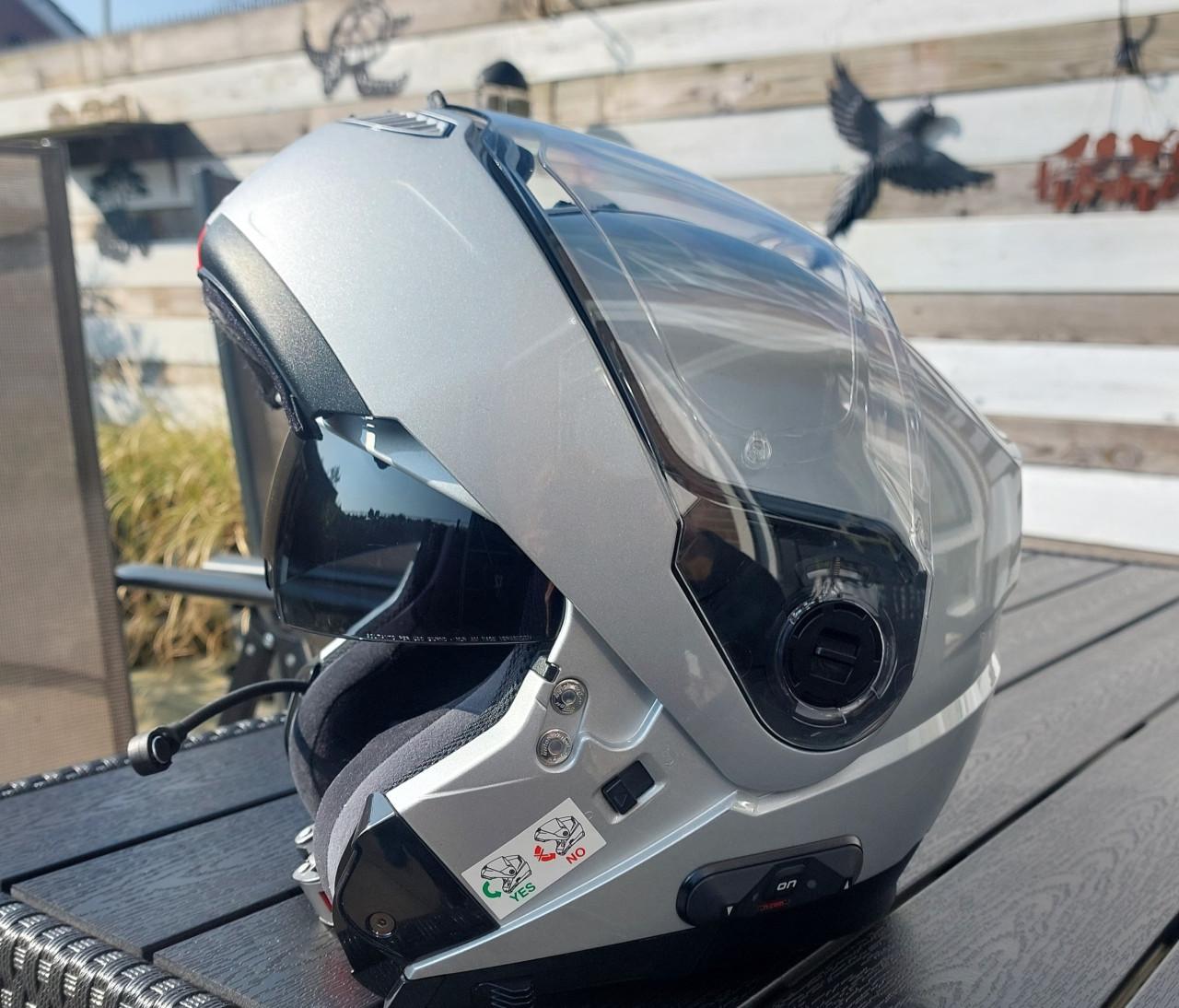 Motor systeemhelm Nolan N-com/ Motorlaarzen dames