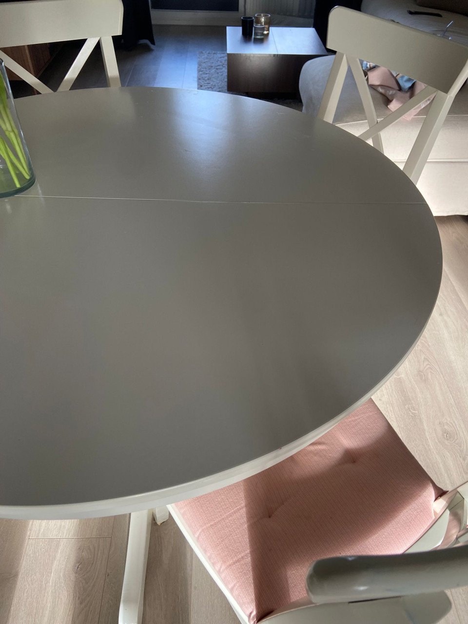 Ikea  ingatorp eettafel en stoelen