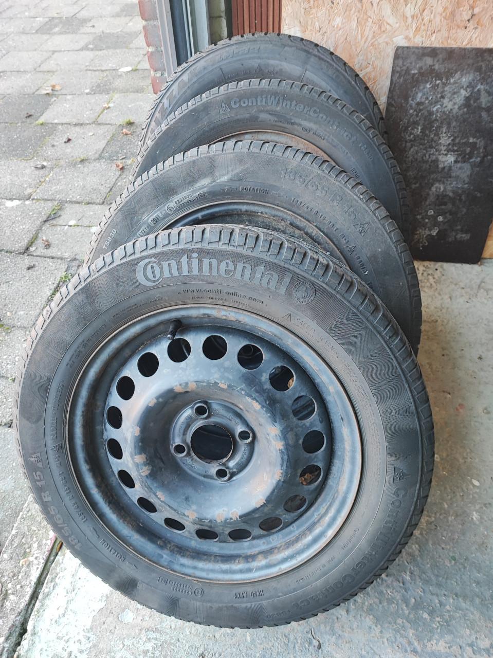 4 Winterbanden met velg 185/65R15