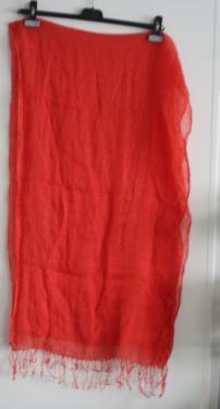 Sjaal rood coraal rood