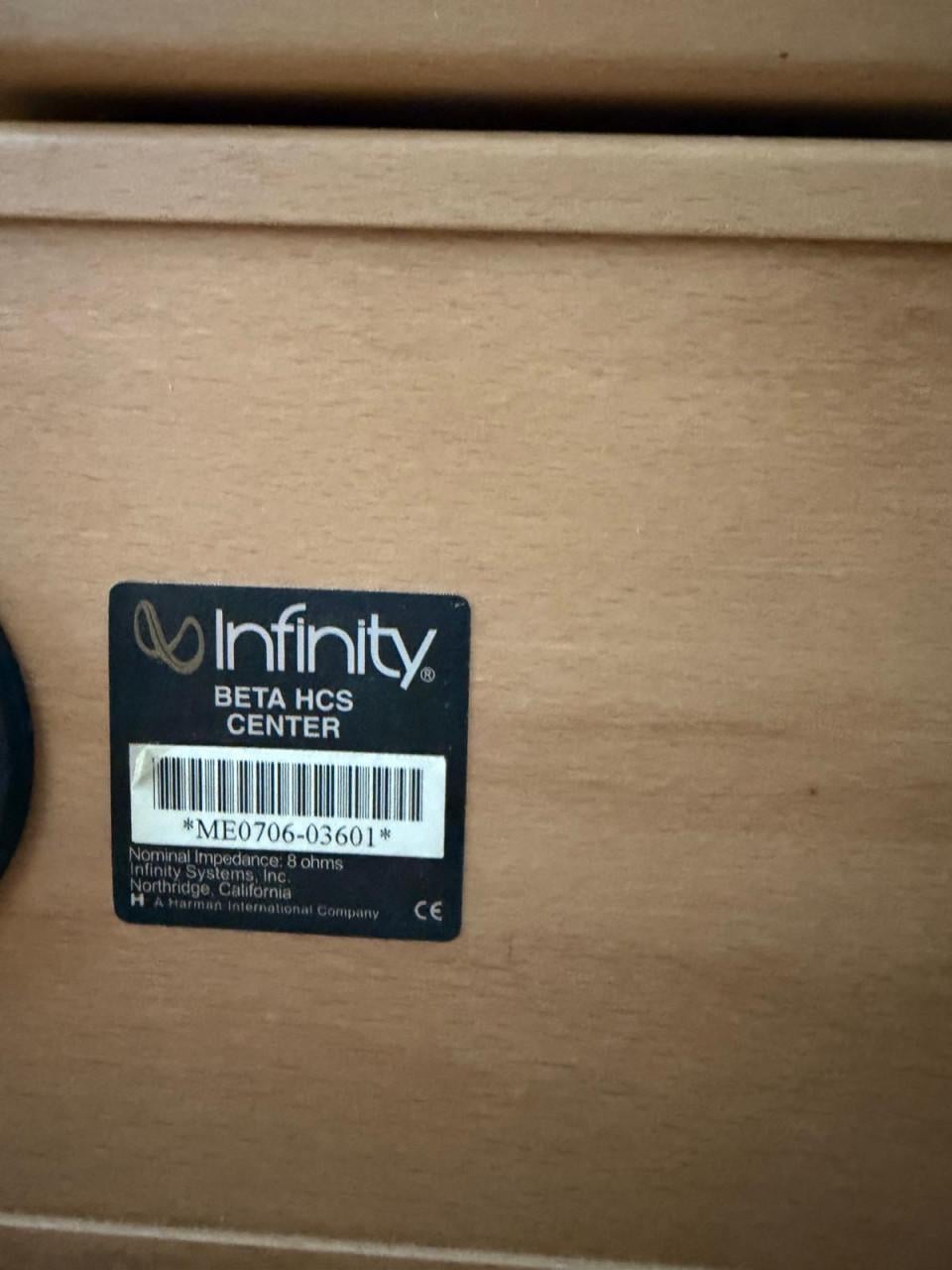 Dolby 5.1 surround set Infinity HCS Bèta (Harman)