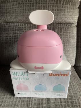 Baninni whale potty seat  roze wc potje