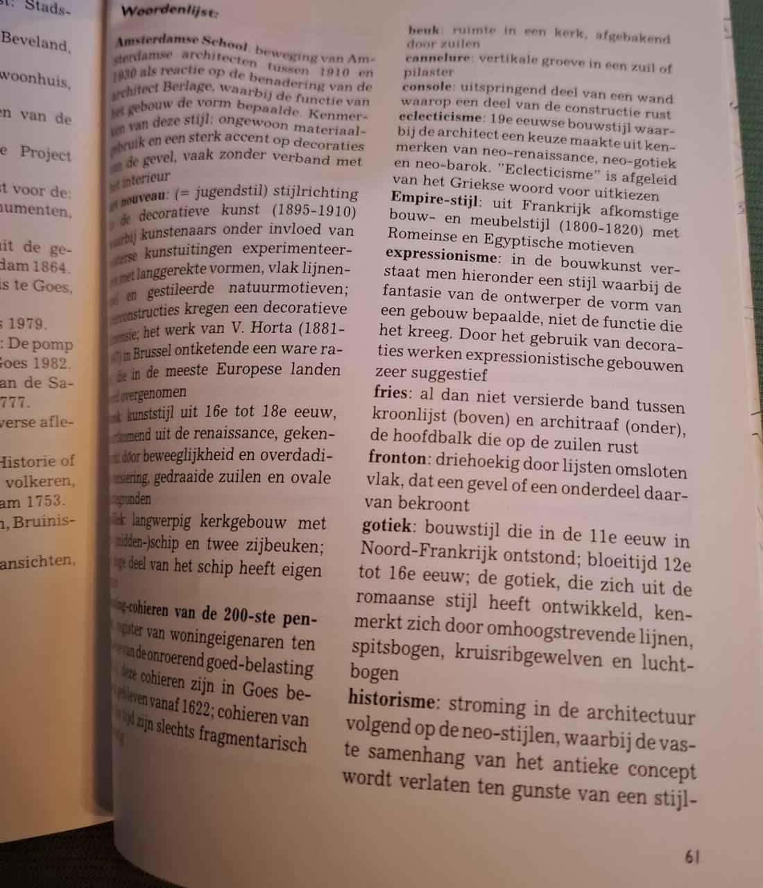 Goes binnen haar vesten, wandelen langs monumenten, door Chris Wessels