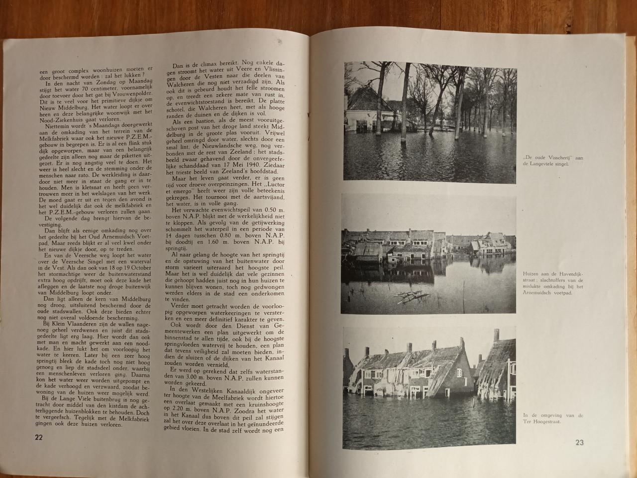 4 Delen Middelburg/Zeeland in bewogen dagen druk 1945-1946