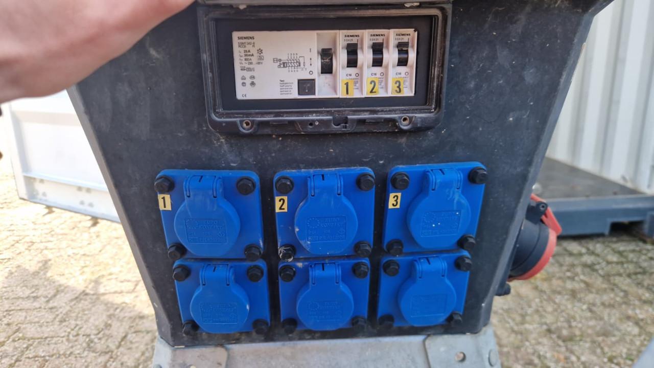 Bouwstroomkasten– 3 stuks – gekeurd en gebruiksklaar