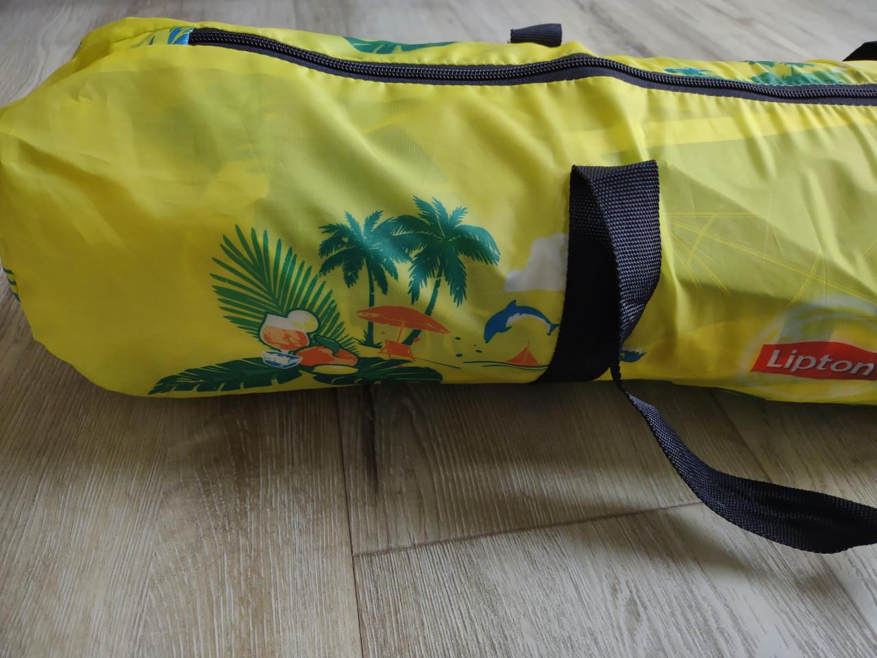 Prachtige geel groene Lipton afterparty tipi tent, 2 pers.