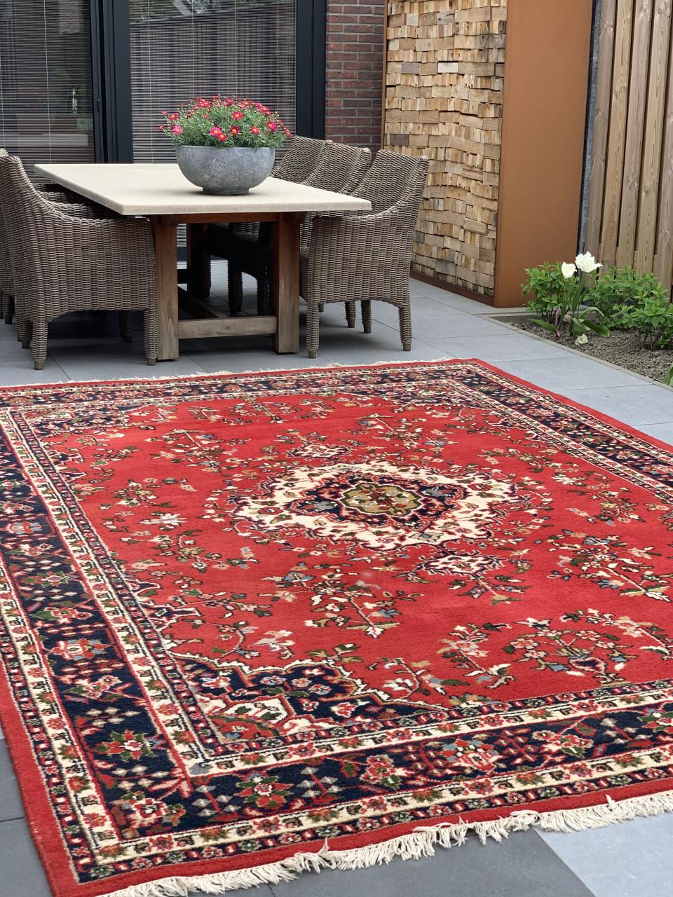 ❣️Schitterend Sfeervol Groot Handgeknoopt Vintage Vloerkleed uit India❣️