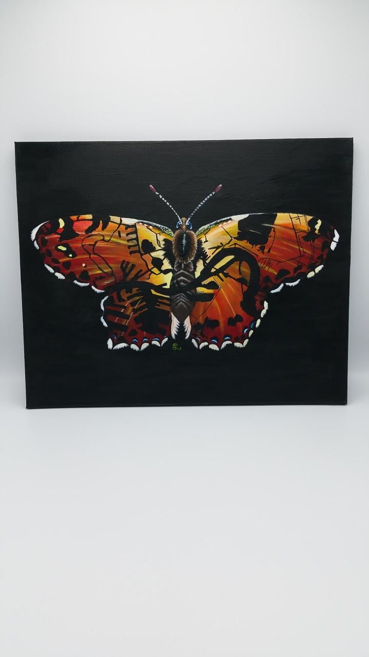 Vlinder schilderij