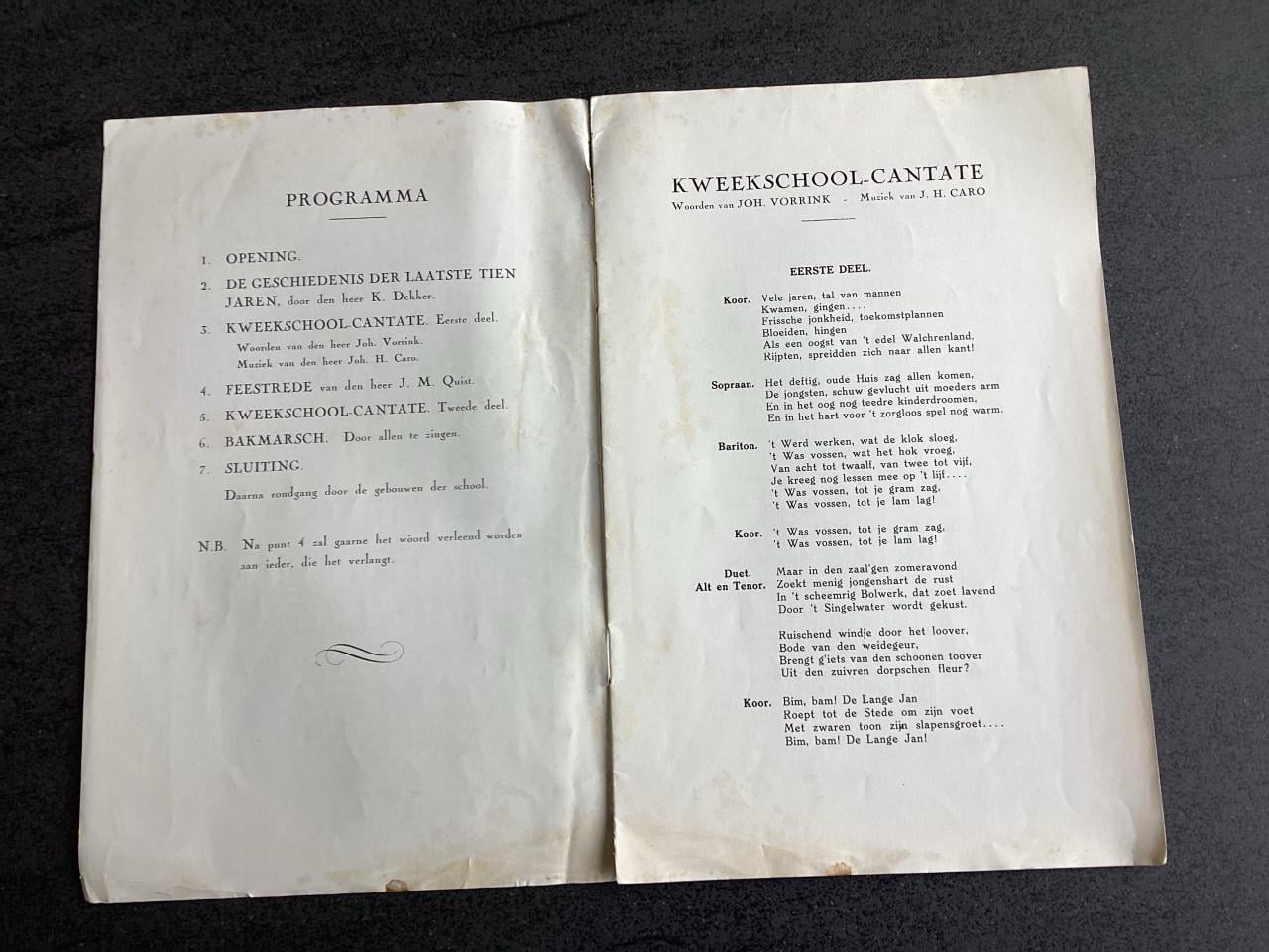 Middelburg. (Boekje Kweekschool)