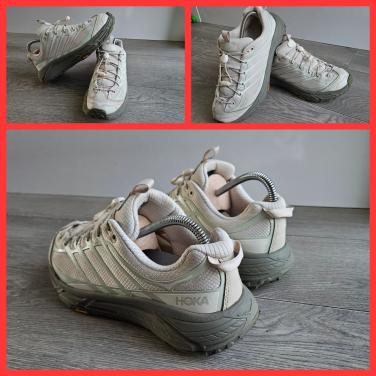 HOKA Mafate Three2 Beige Wandelschoenen Maat 42