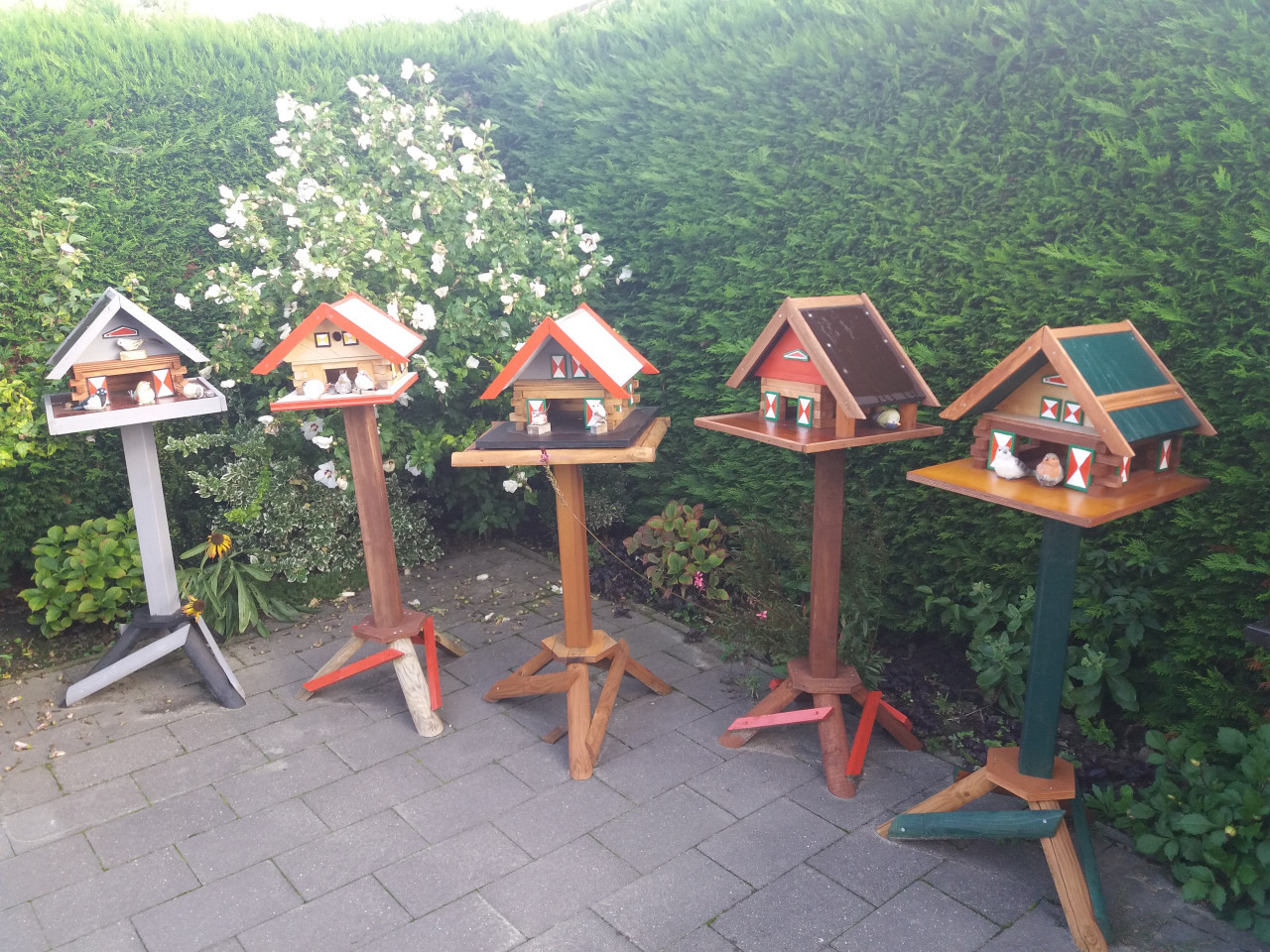 Vogelhuisjes te kust en te keur [ zie foto;s ]
