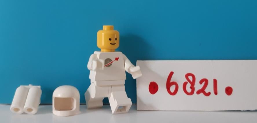 Lego Classic Space 6821: space shovel, ruimte voertuig met astronaut