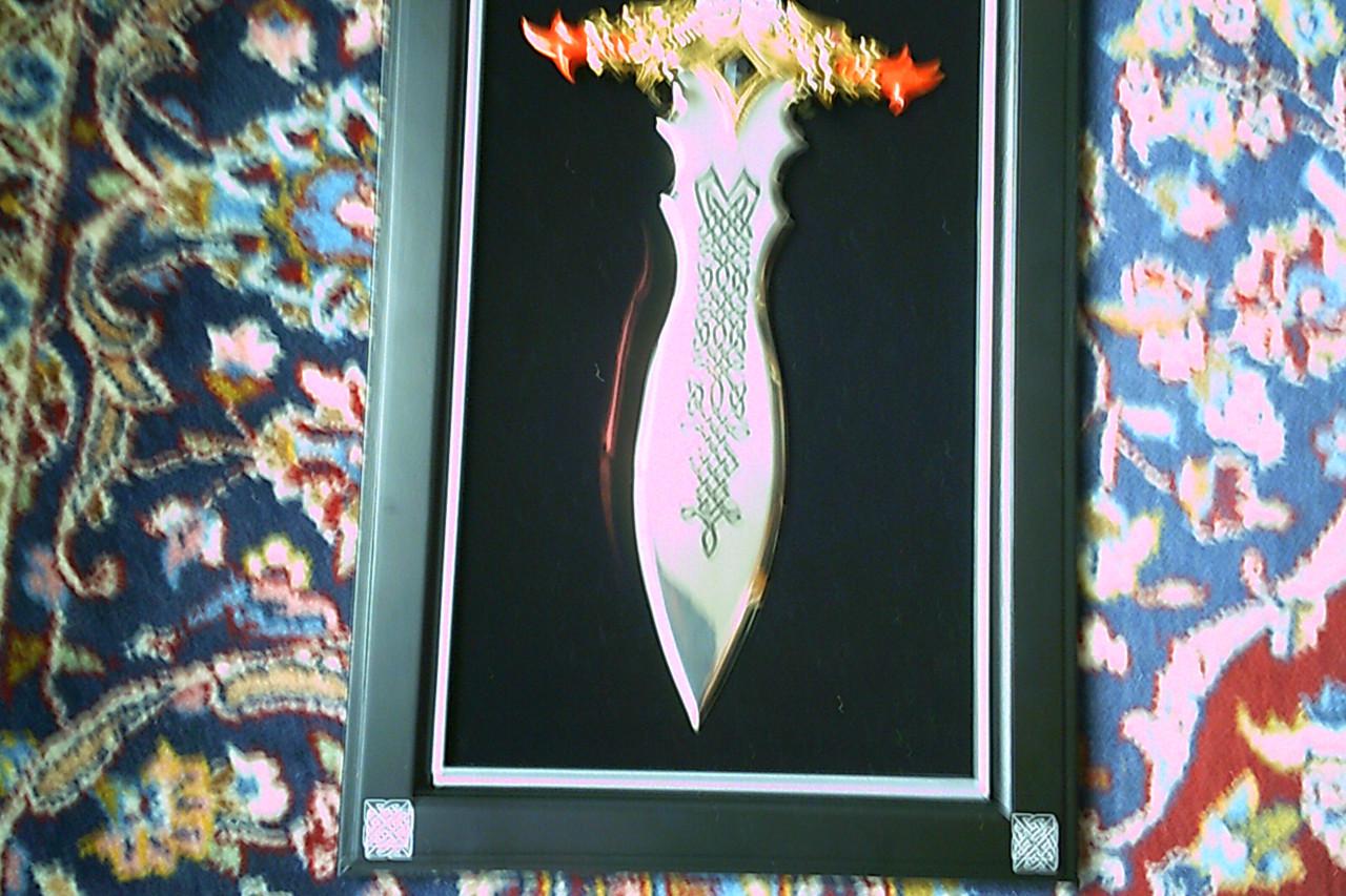 Wandpaneel met losse DOLK - Franklin Mint uitgave ...