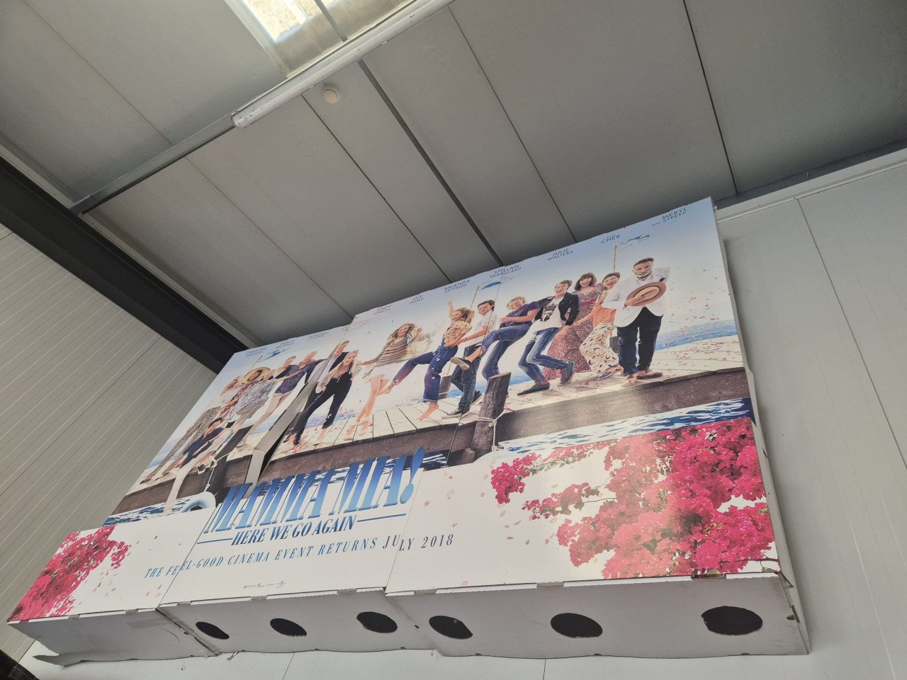 Mamma mia Biosscoop display