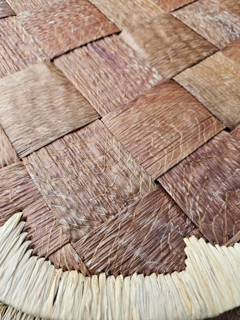 Set van 6 handgemaakte placemats van natuurlijke materialen