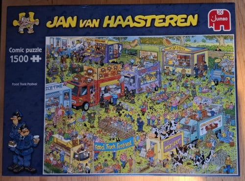 Legpuzzel Jan van Haasteren, 1.500 stukjes, 'Food Truck Festival'