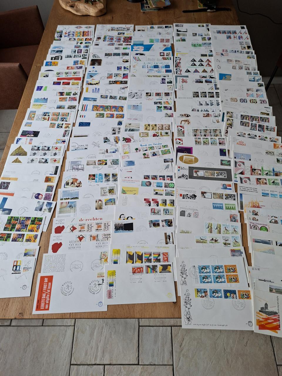 Nederlandse fdc onbeschreven en beschreve