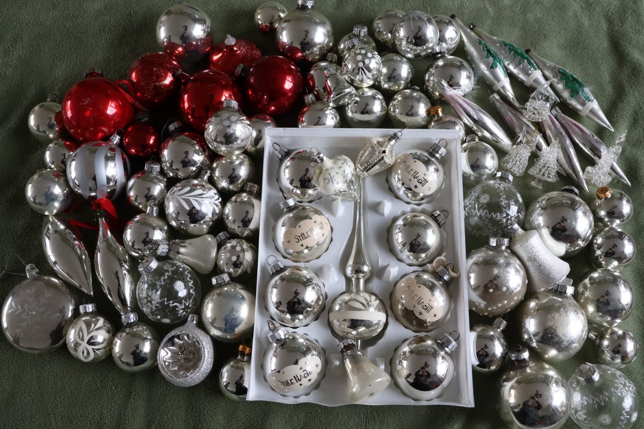 Vintage kerstballen