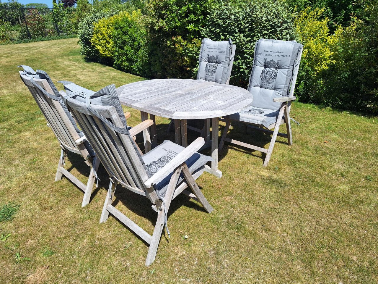 Hardhouten (teak) tuinset