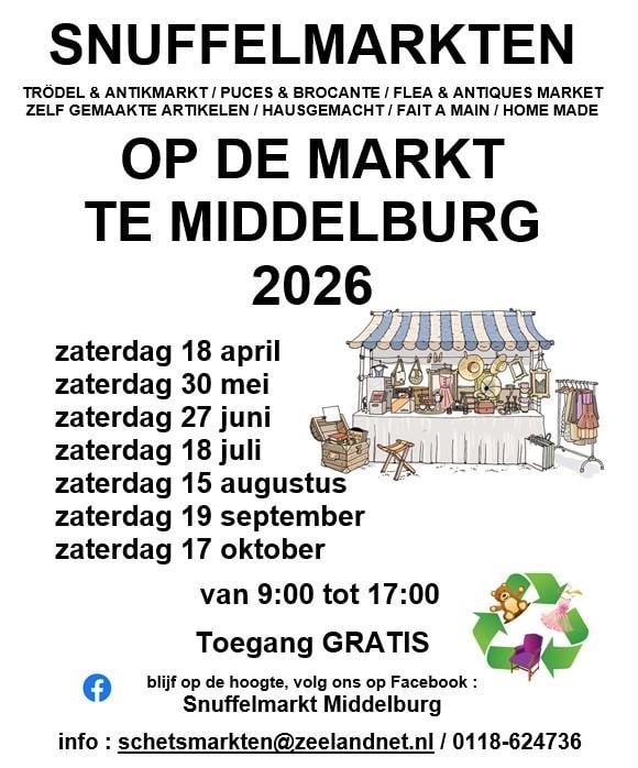 SNUFFELMARKT OP DE MARKT TE MIDDELBURG 2026