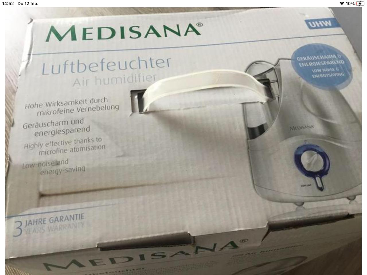 Te koop Medisana Luchtbevochtiger zgan