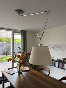 Artemide Tolomeo Decentrata hanglamp 40cm perkament