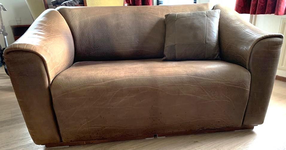 Vintage DeSede DS47 lederen 2-zits bank