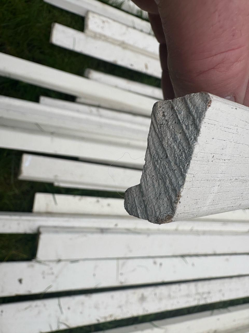 Partij  hardhouten  neuslatten, glaslatten etc