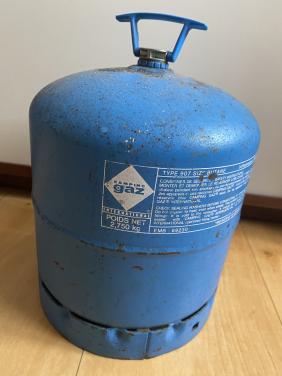 Gasfles met gas