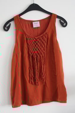 Roestbruine top maat m