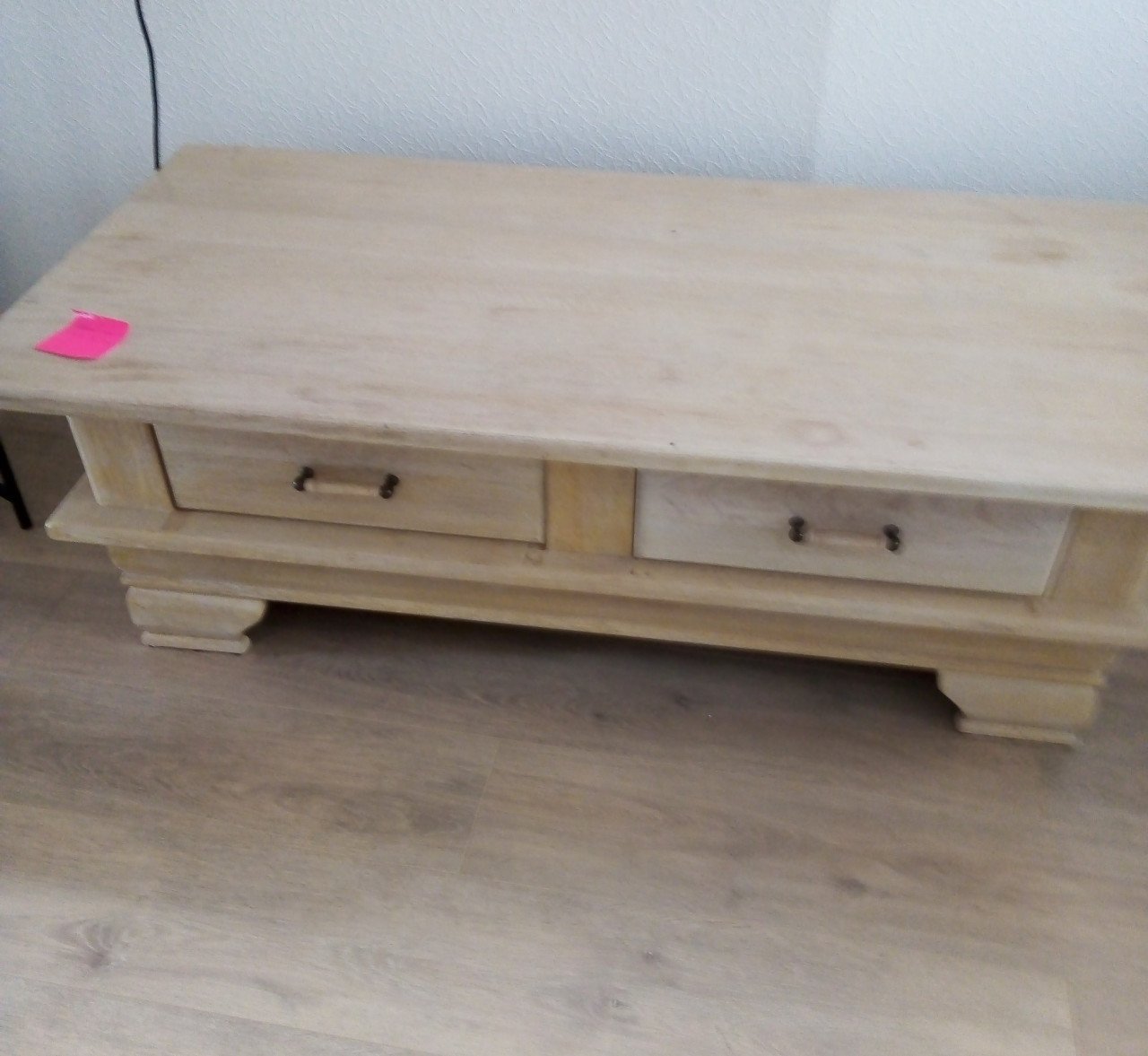 Te koop mooie blank eiken salontafel €25,-
