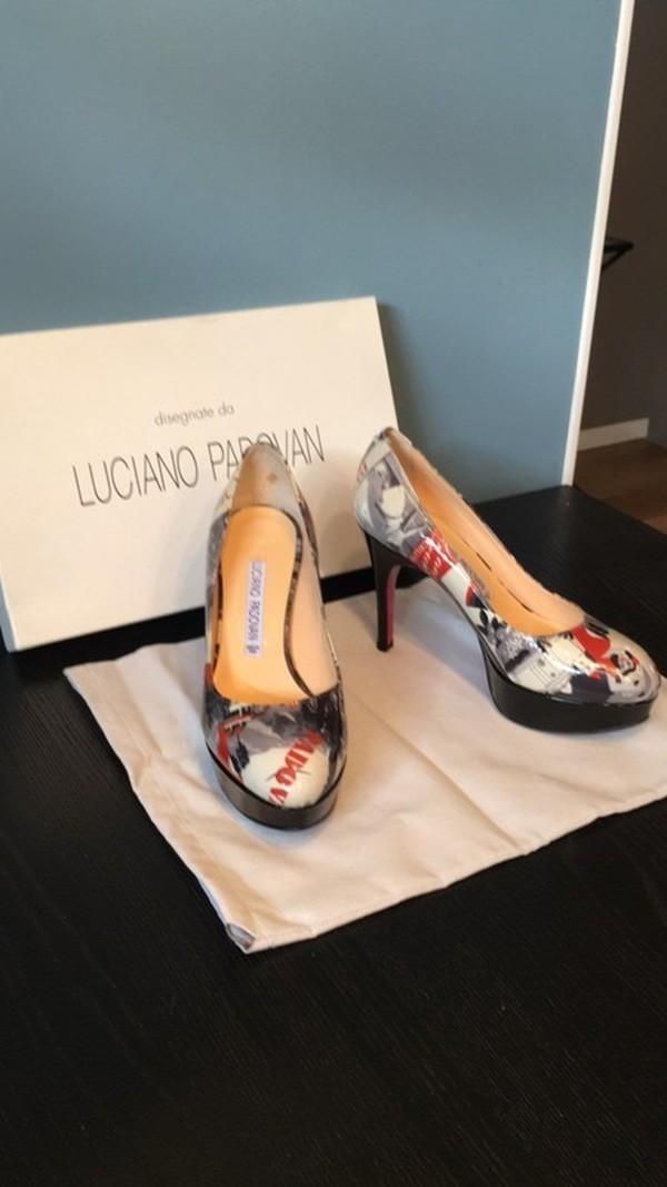 Luciano Padovan: Fraaie high heels prints maat 36