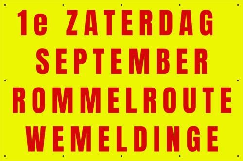 Zaterdag 5 September : Mega Rommelroute Wemeldinge. +200 deelnemers
