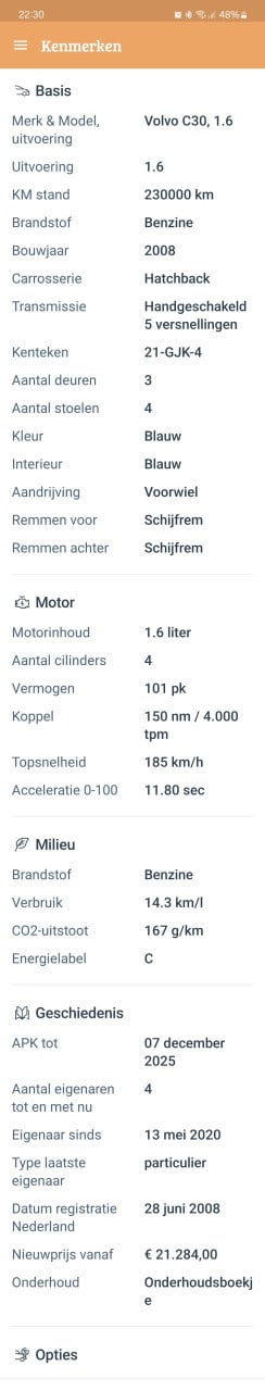 Volvo C30 1.6-16V advantage
