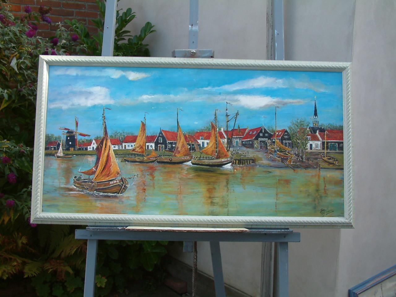 Arnemuiden Haven ---Let op --120 x 60 cm