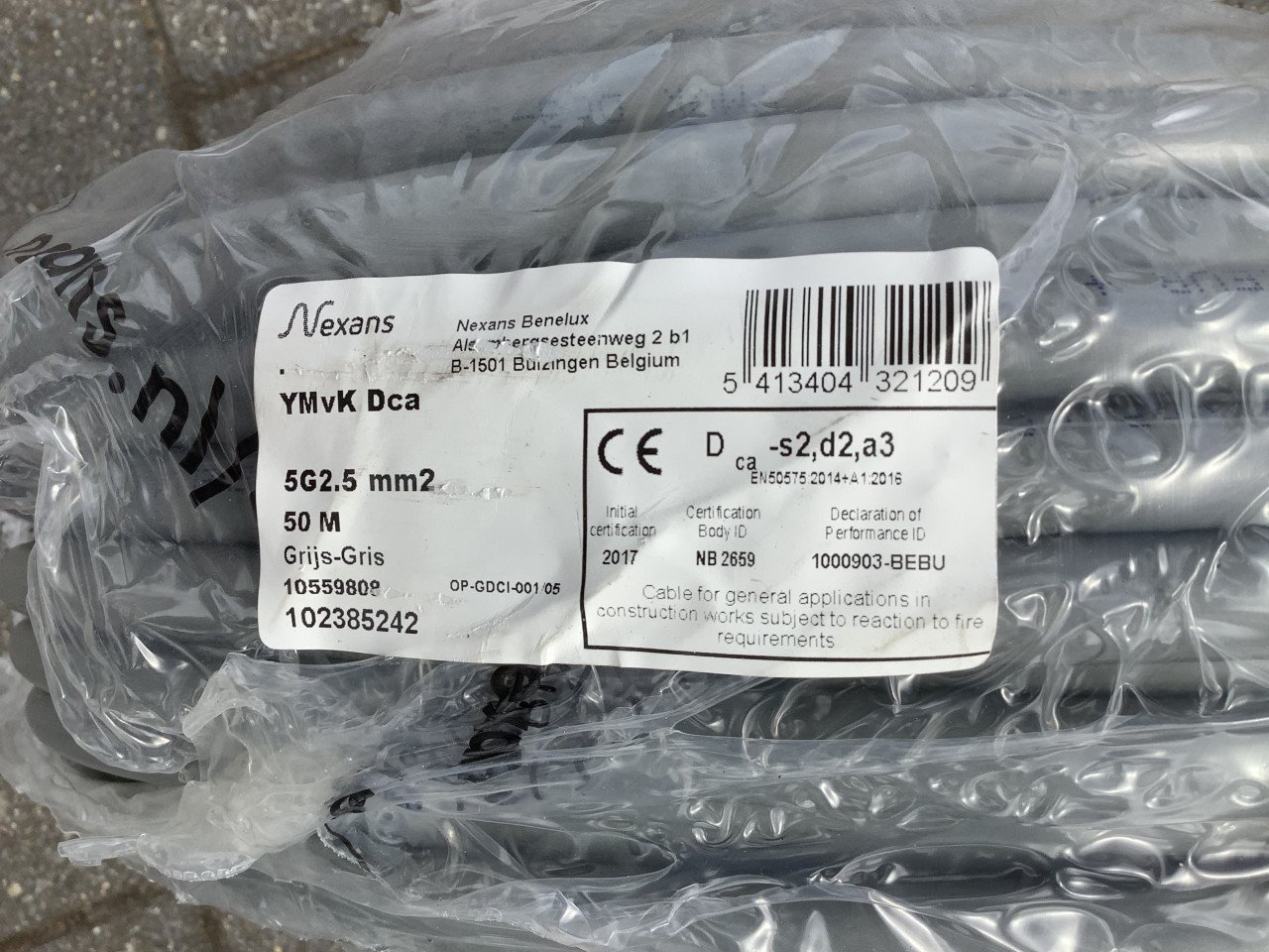 380V Verlengkabel 400V 5G2,5 Krachtstroom 16A