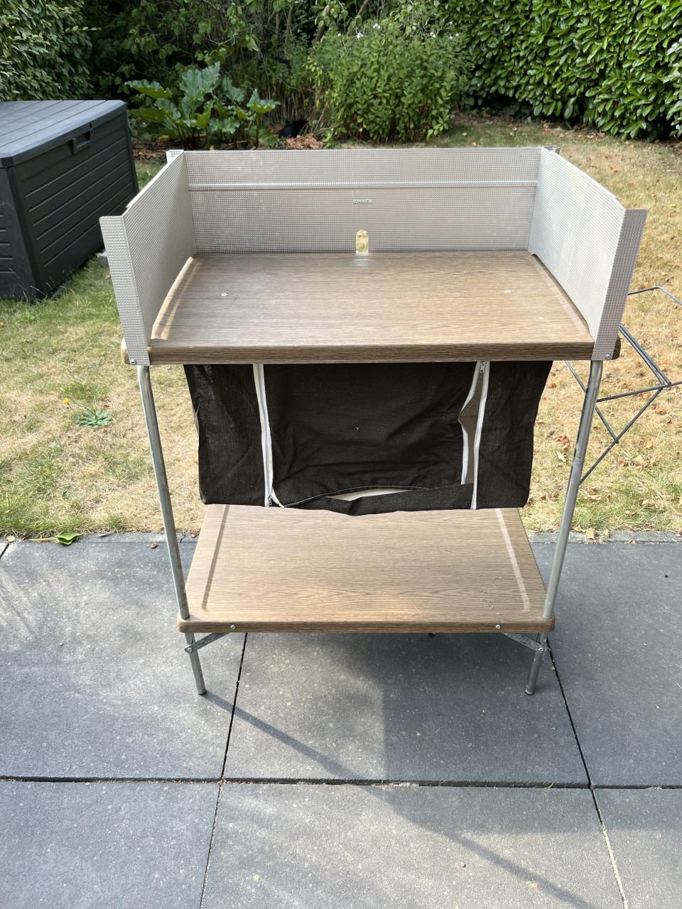 Opklapbaar camping keuken tafeltje