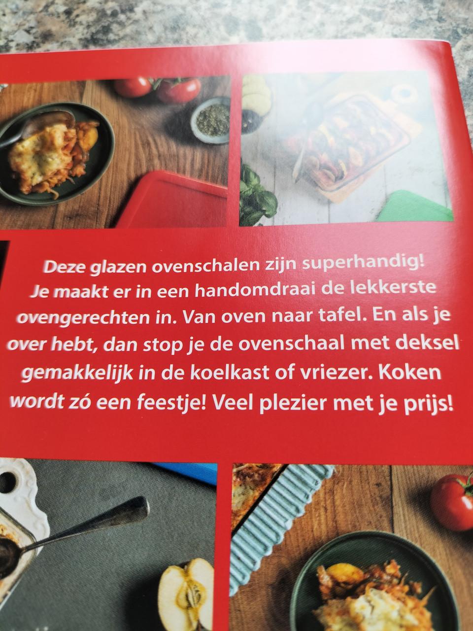 Set pyrex ovenschalen 4 nieuw