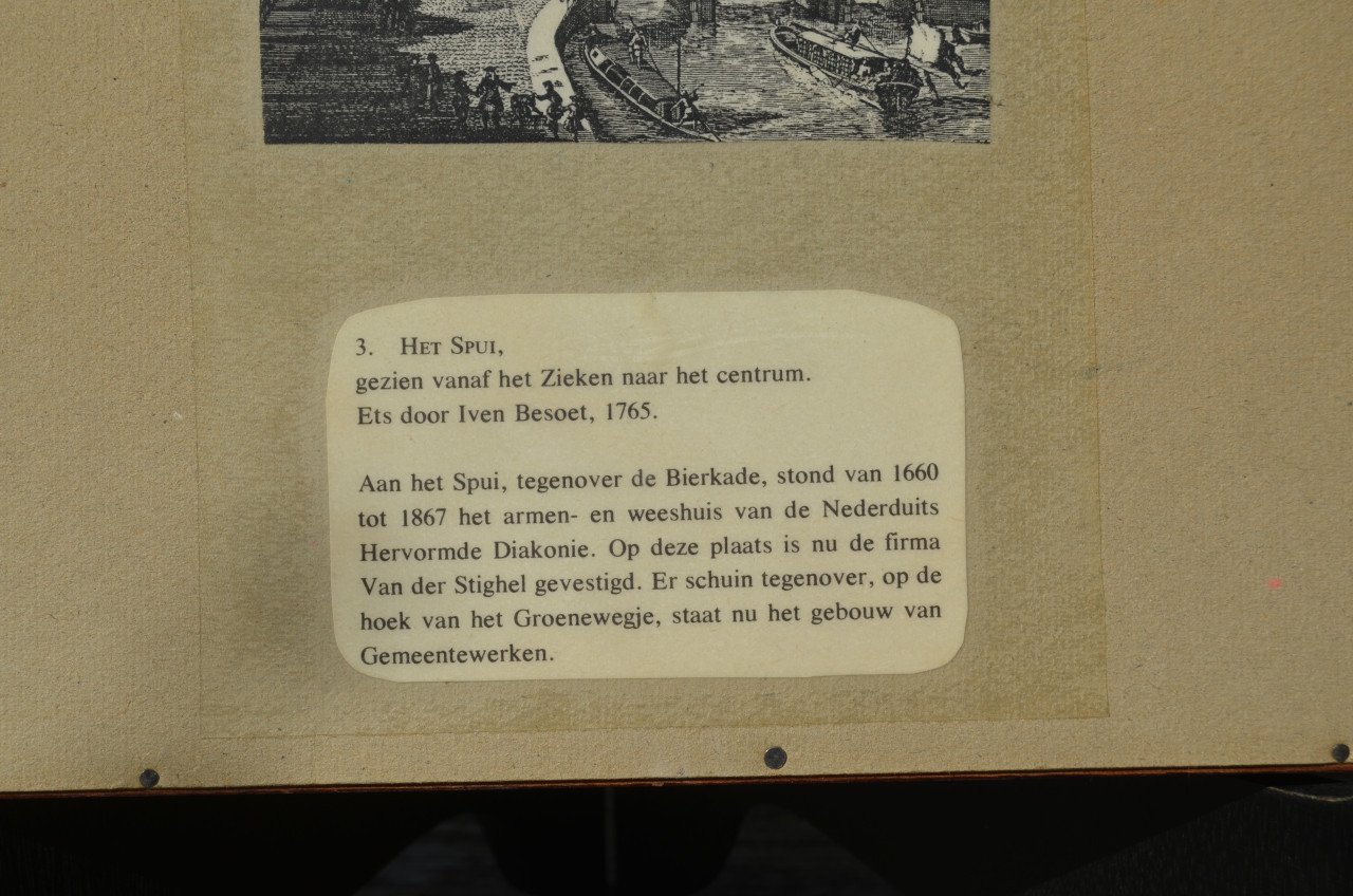Gravure 't Spui Den Haag 1765