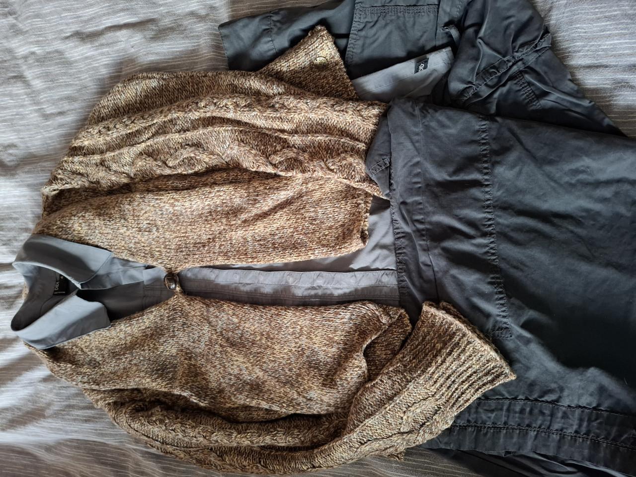 Didi broek met extra zakken en strikdetails. Grijszwart. Maat 42.