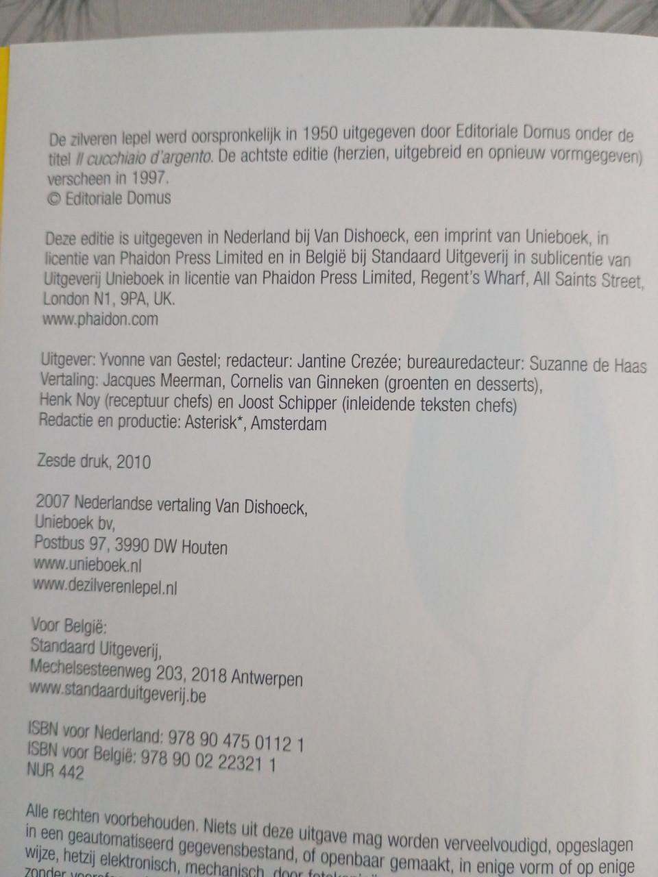 Boek: De Zilveren Lepel