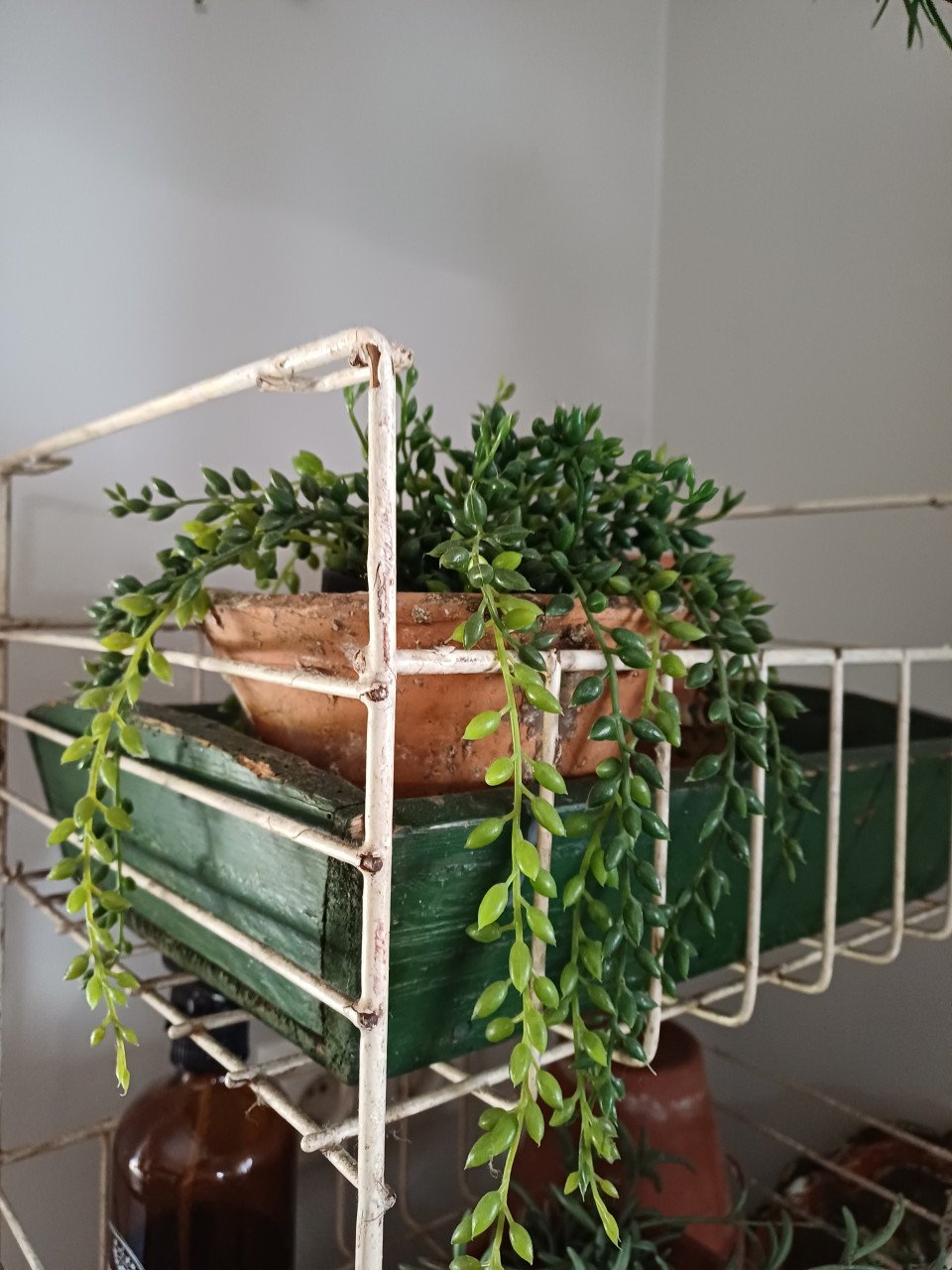 Oud brocante winkelrek